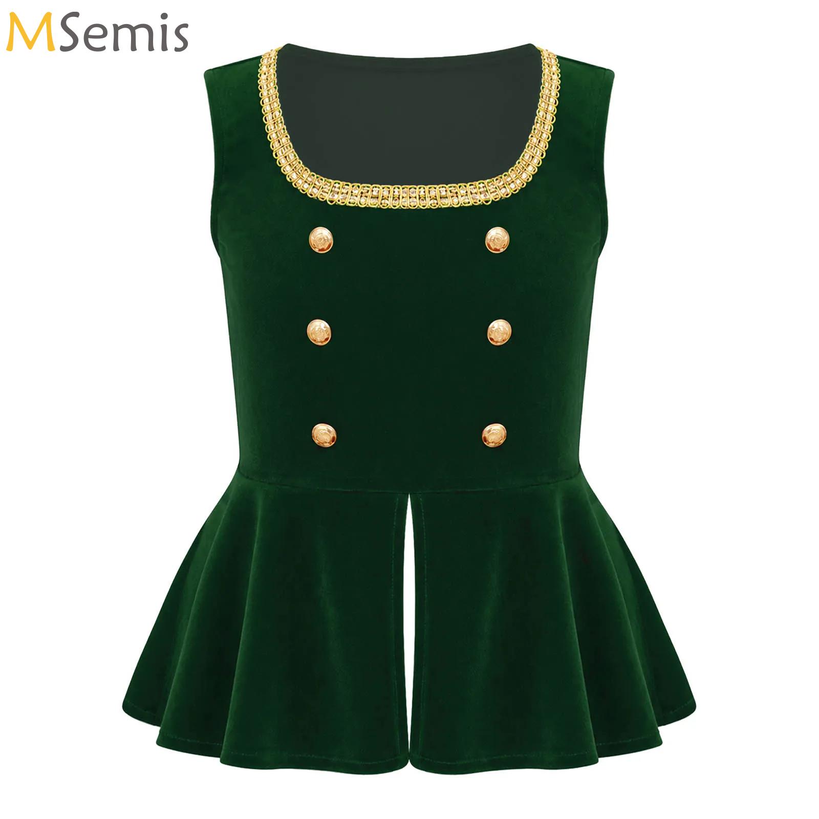 Tops - Meisjes Halloween Middeleeuwse Renaissance Gotische Vest