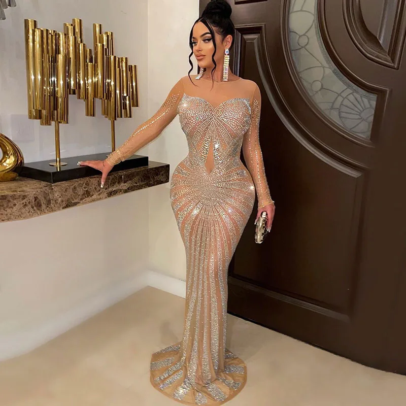 Sexy Sparkly Crystal Rhineston - Sparkly Rhinestone Club Party Dress recensie en prijs