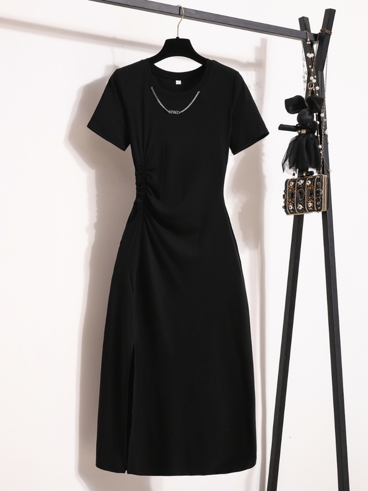 Casual elegante jurk met korte - Korean Style A Line Shirt Dress recensie en prijs