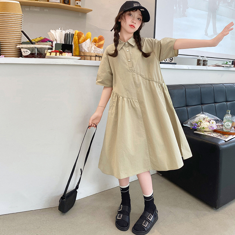 Koreaanse kinderkleding meisje - Korean Style A Line Shirt Dress recensie en prijs