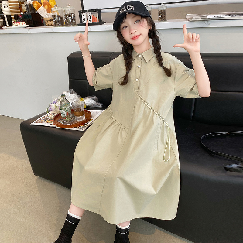 Koreaanse kinderkleding meisje - Korean Style A Line Shirt Dress recensie en prijs